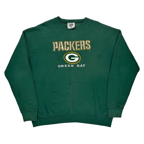 Green Bay Packers Lee Graphic Sweatshirt - XL Green Cotton