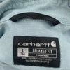 Carhartt Tall Shirt - Large Blue Cotton