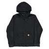 Carhartt Oversized Zip Up - 2XL Black Cotton Blend