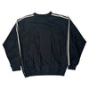 Adidas Logo Adidas Graphic Sweatshirt - Large Black Polyester