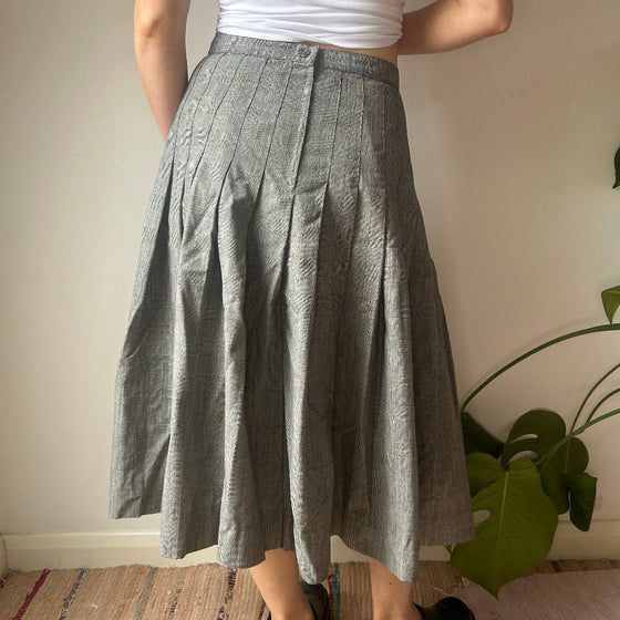 Vintage grey Unbranded Pleated Skirt - womens 28" waist