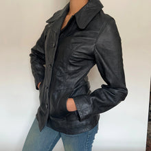  Vintage black L'Iimkoms Leather Jacket - womens small