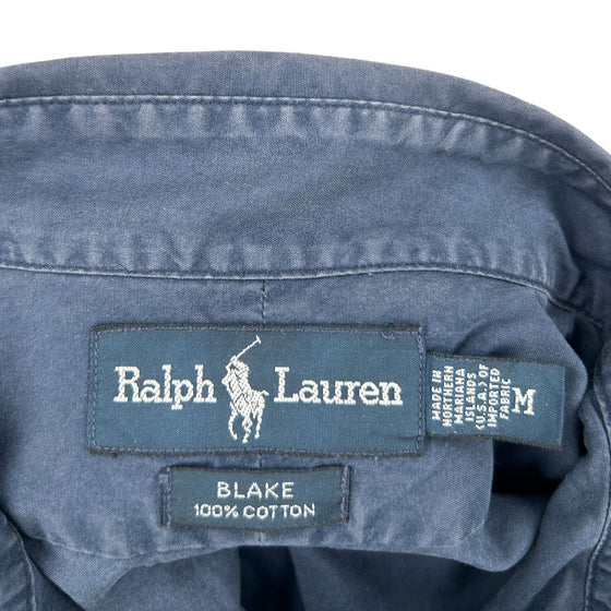 Ralph Lauren Blake Short Sleeve Shirt - Medium - Blue Cotton