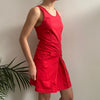 Vintage red Armani Jeans Midi Dress - womens small