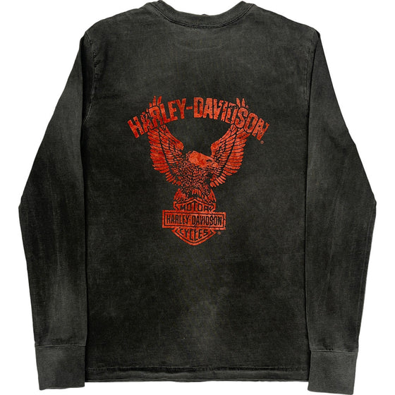 Harley Davidson Long Sleeve T-Shirt - Medium - Black Cotton