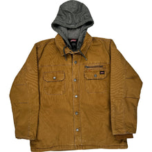  Dickies Hooded Jacket - Large - Brown Cotton Blend