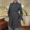 Vintage grey P One Trench Coat - womens medium