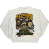 Tultex Green Bay Packers Sweatshirt - Large - White Cotton Blend