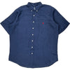 Polo Ralph Lauren Short Sleeve Shirt - XLT - Blue Linen