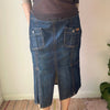 Vintage blue Moschino Jeans Denim Skirt - womens 33" waist