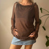 Vintage brown Nu Polvere Mesh Top - womens large