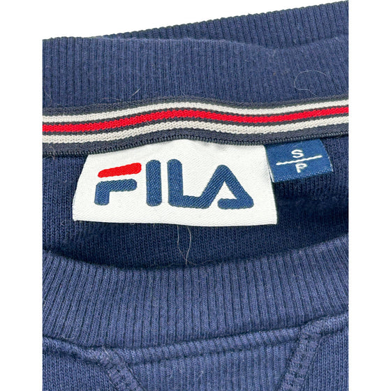 Fila Logo Sweatshirt - Small - Navy