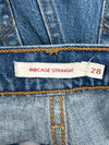 Levis Ribcage Straight Jeans - 28 - Blue Cotton