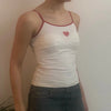 Vintage white Le Primule Cami Top - womens small