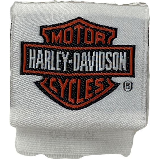 Harley Davidson Long Sleeve Henley Shirt - 2XL- White Cotton