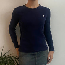  Vintage navy Ralph Lauren Sport Long Sleeve T-Shirt - womens small