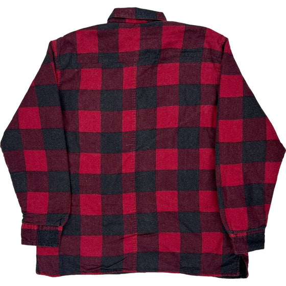 Dickies Checked Overshirt - Large - Red Cotton Blend