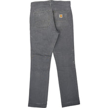  Carhartt Straight Fit Trousers - 30W 30L - Grey Cotton Blend