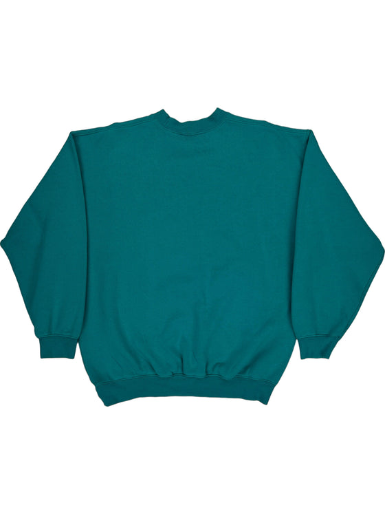 Disney Mickey Mouse Sweatshirt - Medium - Teal Cotton Blend