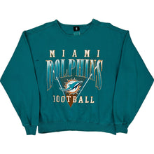  NFL Miami Dolphins Sweatshirt - Medium - Teal Cotton