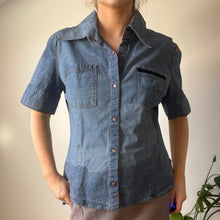  Vintage blue Just Cavalli Denim Shirt - womens large