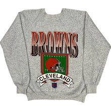  Cleveland Browns NFL Sweatshirt - Large - Grey Cotton Blend