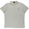 Ralph Lauren Polo Shirt - XL - White Cotton