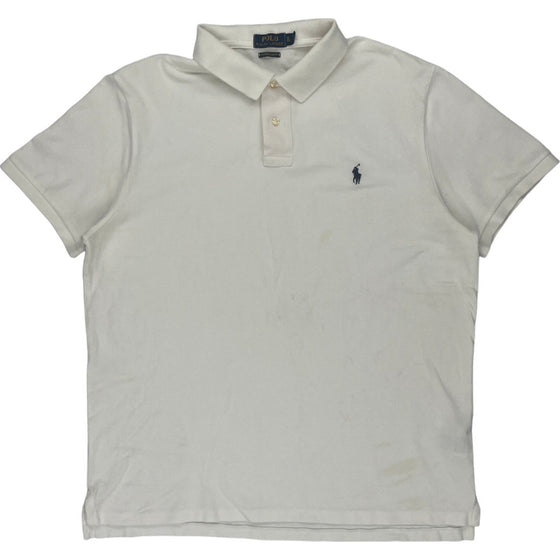 Ralph Lauren Polo Shirt - XL - White Cotton