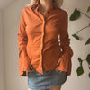 Vintage orange Castello Donna Shirt - womens medium