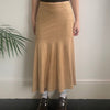 Vintage beige Monica Magni Midi Skirt - womens 29" waist