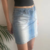 Vintage blue Karma Denim Skirt - womens 30" waist