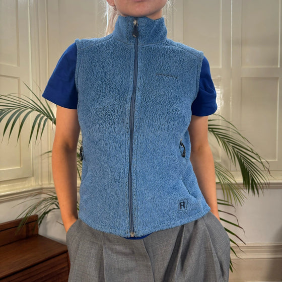 Vintage blue Patagonia Fleece Gilet - womens small