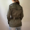 Vintage khaki Piaza Italia Jacket - womens x-small