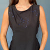 Vintage black Oxygene Top - womens large