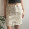 Vintage beige Krizia Mini Skirt - womens 28" waist