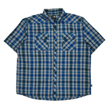  The North Face Checked Shirt - 2XL Blue Cotton Blend