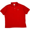 Lacoste Polo Shirt - 2XL - Red Cotton