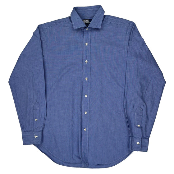 Estate Ralph Lauren Collared Shirt - Medium Blue Cotton