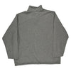 Dkny Logo Dkny Spellout 1/4 Zip - XL Grey Cotton Blend