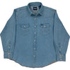 Wrangler Denim Shirt - XL - Blue Cotton