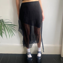  Vintage black Mad Cristy Wrap Skirt - womens small