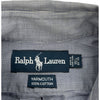 Ralph Lauren Yarmouth Collared Shirt - Medium  - Grey Cotton