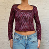 Vintage purple Missoni Sequin Top - womens medium