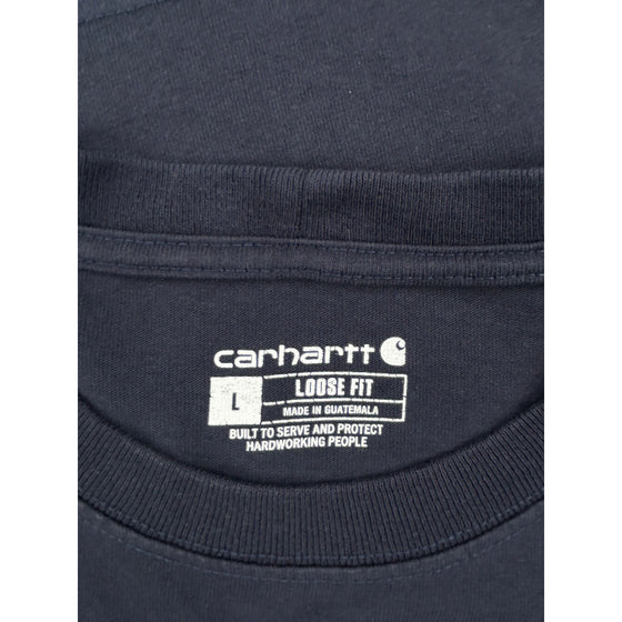 Carhartt K87 T-Shirt - Large - Navy Cotton