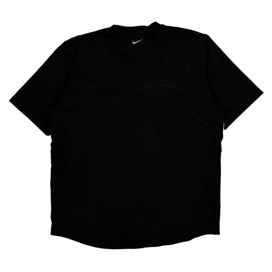 Nike T-Shirt - Large Black Cotton