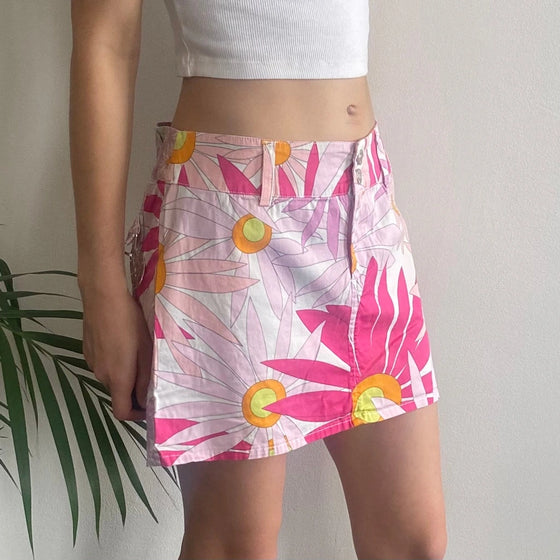 Vintage pink Versace Jeans Couture Mini Skirt - womens 30" waist