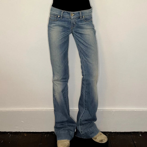 Vintage blue Benetton Jeans - womens 28" waist