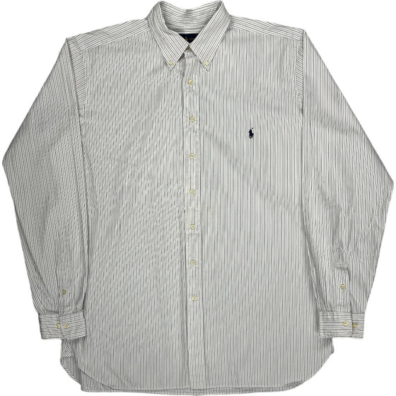 Ralph Lauren Striped Shirt - XL - White Cotton