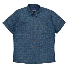  Patagonia Checked Shirt - Medium Blue Cotton Blend