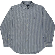  Polo Ralph Lauren Striped Classic Fit Shirt - Large - Blue Cotton